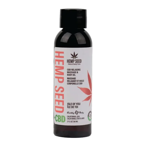 Hemp Seed CBD Relaxing Massage And Body Oil Isle Of You – 2oz