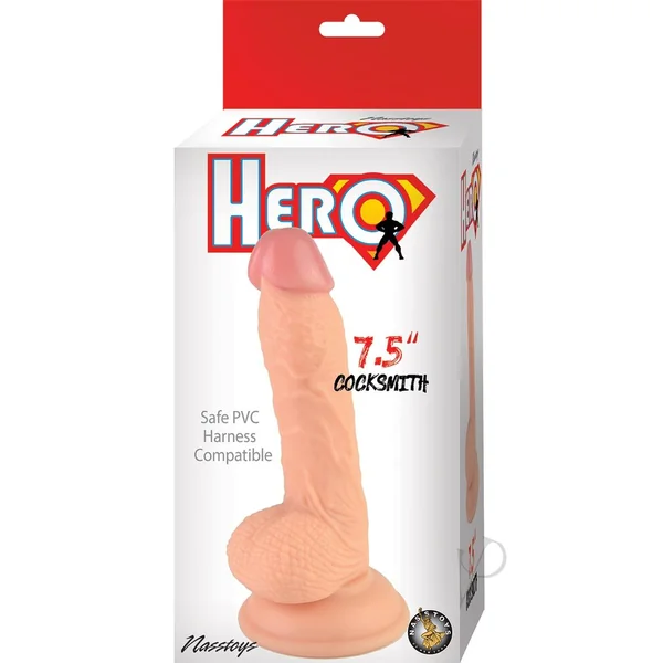 Hero Cocksmith Dildo 7.5in - Vanilla