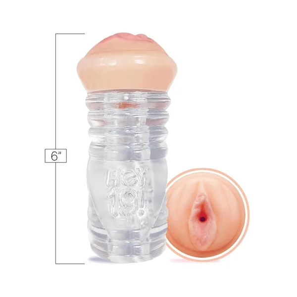 Hey 19!, ClearStroke Dual End Pussy Nadia Styles – Clear/Vanilla