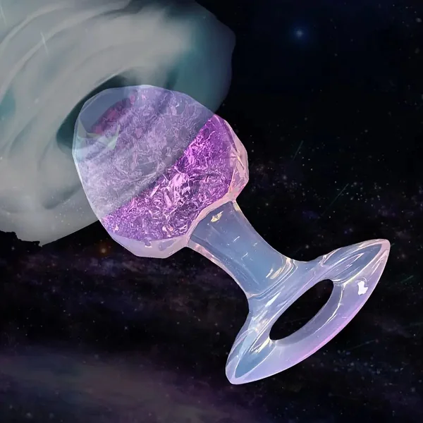 High Transparency Diamond Anal Plug Self-Lubricating Anal Sex Toy