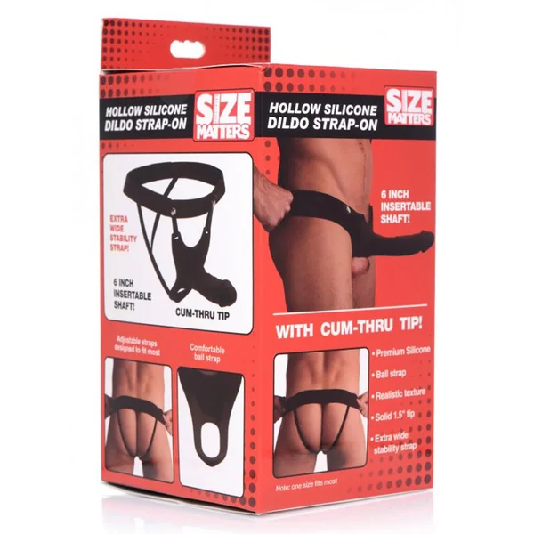 Hollow Silicone Dildo Strap-on