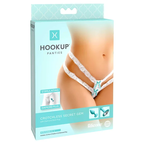 Hookup Panties Crotchless Secret Gem – Fits Size S-L