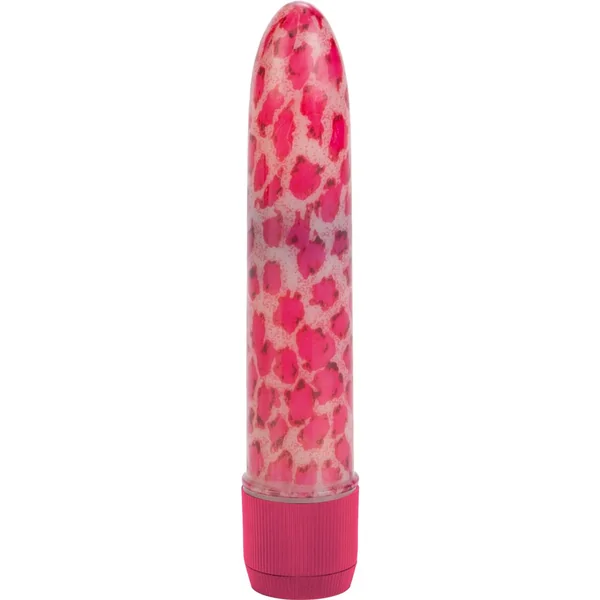 HOUSTONS PINK LEOPARD MASSAGER 4.5 INCH PINK