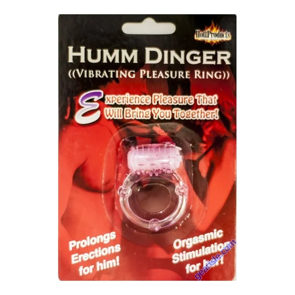 Humm Dinger Penis Vibrating Pleasure Ring Clitoris Stimulator