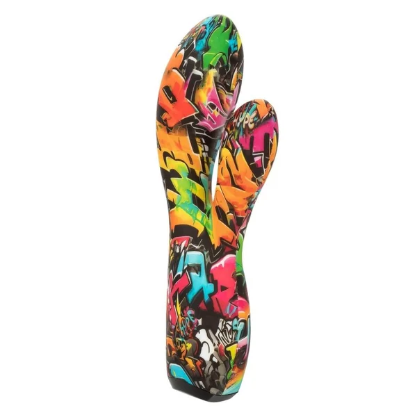 Hype Dual Stim Rechargeable Silicone Rabbit Vibrator – Multicolor