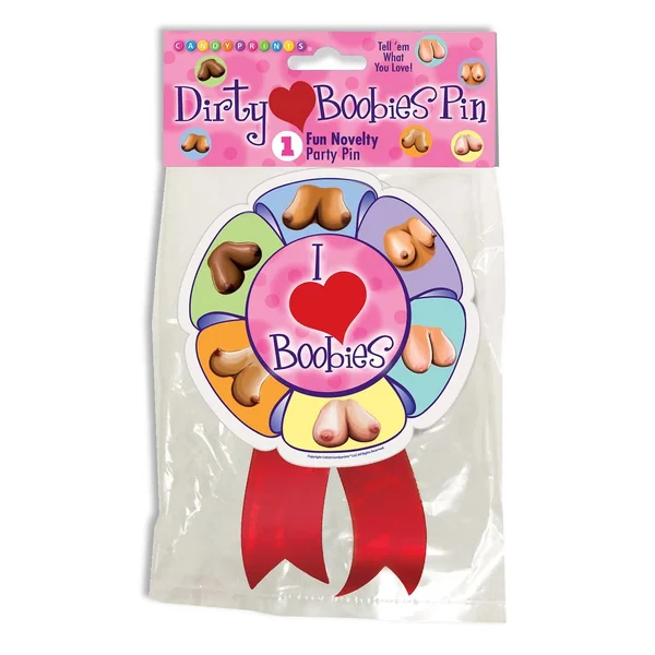 I Love Boobs Wearable Pin