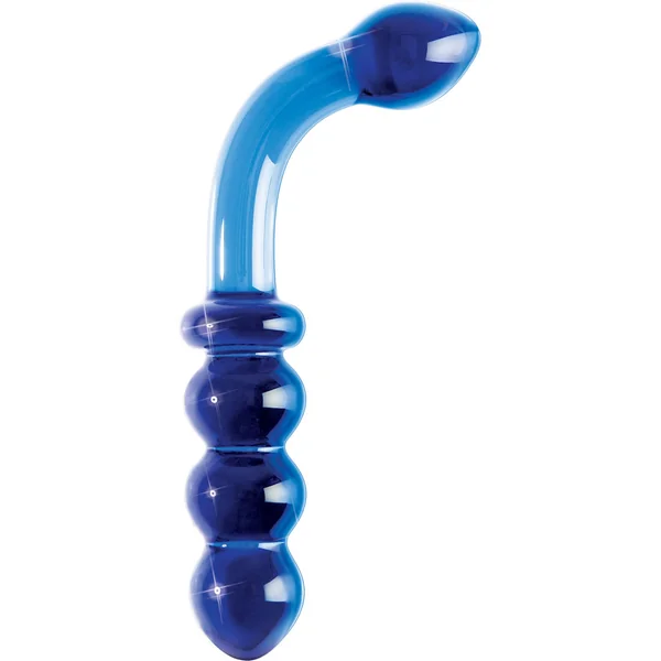 Icicles No 31 Double Side Glass Anal Probe 9.5 Inch Blue