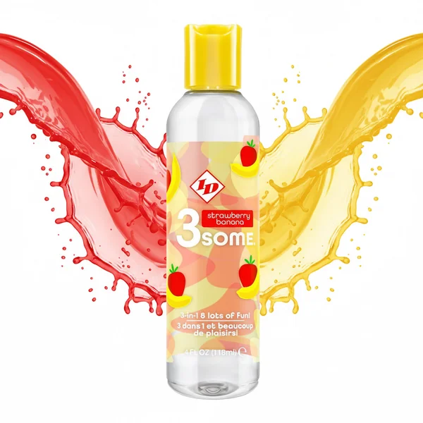 ID 3some Strawberry Banana 3 In 1 Lubricant 118ml
