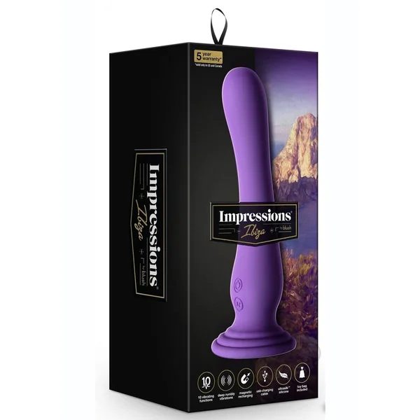 Impressions Ibiza Rechargeable Silicone Vibrator - Plum