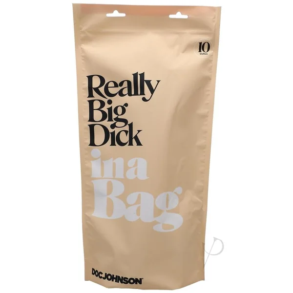 In a Bag Really Big Dick Dildo 10in - Clear