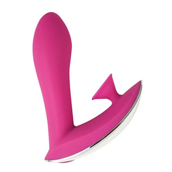 Infinitt Suction Massager Three Rechargeable Silicone Vibrator – Pink