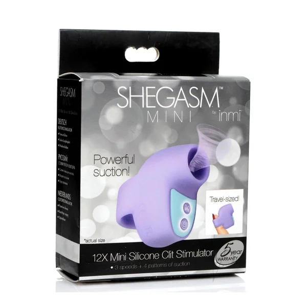 Inmi Shegasm Mini Silicone Rechargeable Clitoral Stimulator - Purple