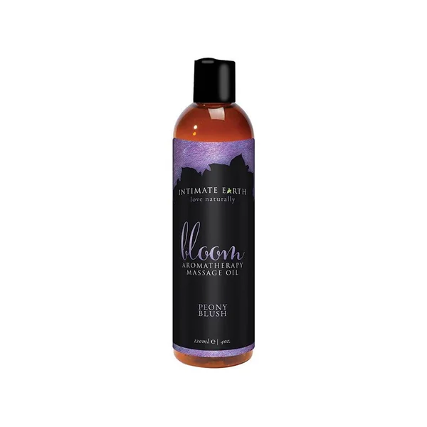 Intimate Earth - Aromatherapy Massage Oil - Bloom - Peony Blush - 4oz