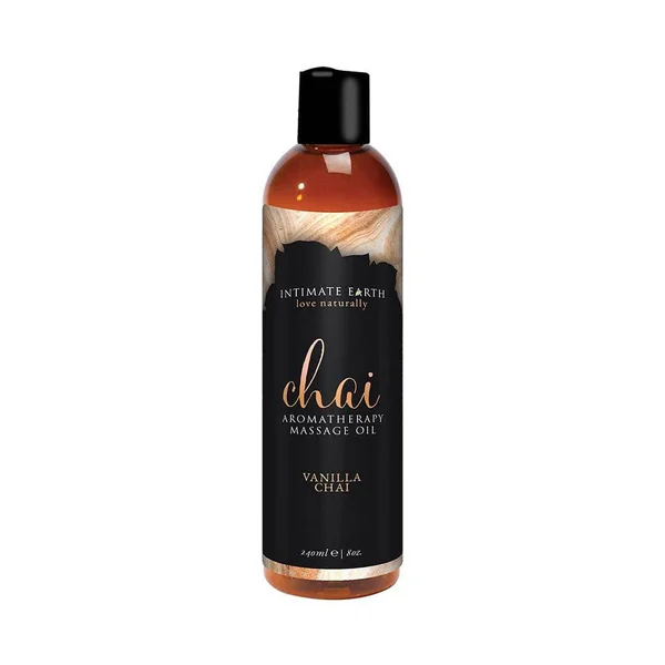 Intimate Earth - Aromatherapy Massage Oil - Chai - Vanilla Chai - 8oz