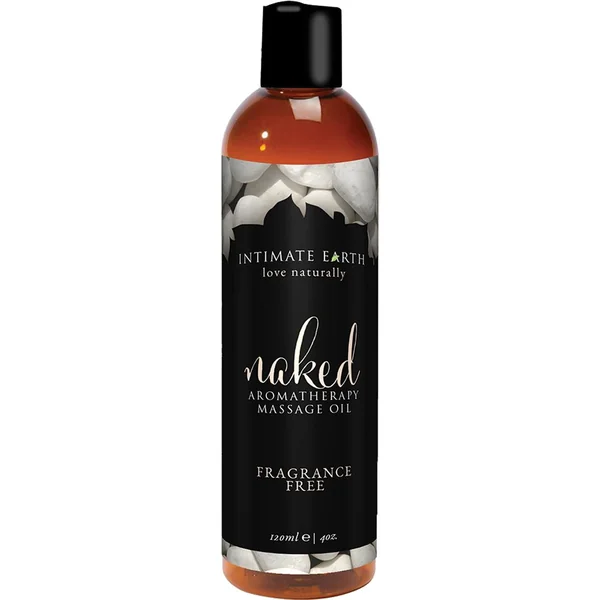 Intimate Earth Aromatherapy Massage Oil Fragrance Free 4 Ounces