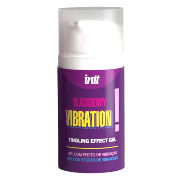 Intt Vibration! Tingling Effect Warming Flavoured Gel - Blackberry