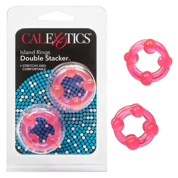 Island Rings - Double Stacker - Pink