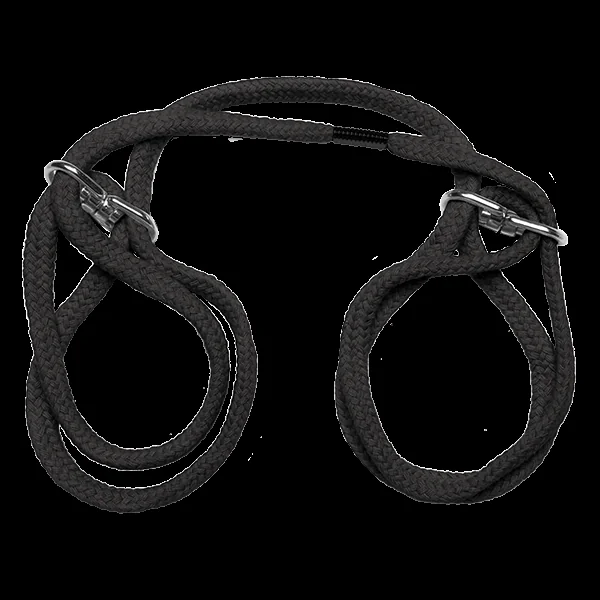 Japanese Style Bondage Cotton Wrist or Ankle Cuffs Black