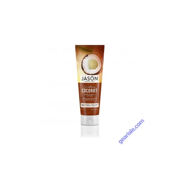 Jason Coconut Hand Body Lotion Vegan Moisturizer Silky Smooth Skin 8 Oz