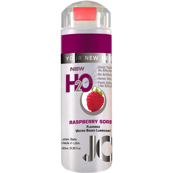 Jo H2O Flavored Water Based Lubricant Raspberry Sorbet 4 Ounce