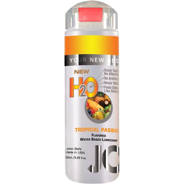 Jo H2O Flavored Water Based Lubricant Tropical Passion 4 Ounce