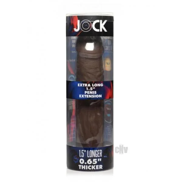Jock Extra Long Penis Extension Sleeve 1.5in Dark