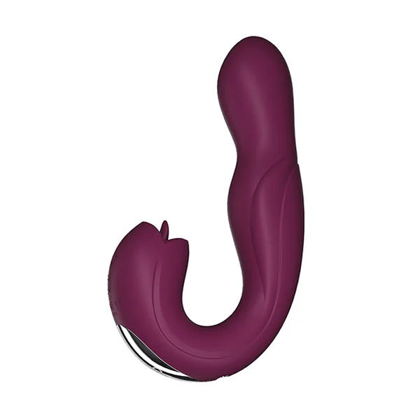 Joi Pro Rotating Head G-Spot Vibrator & Clit Licker w/Remote - Purple