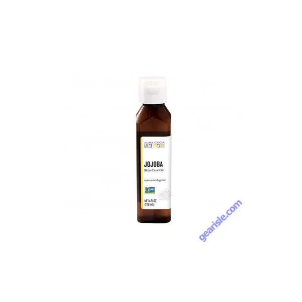 Jojoba Skin Care Oil Noncomedogenic & Rapidly Absorbing Aura Cacia 4 fl oz