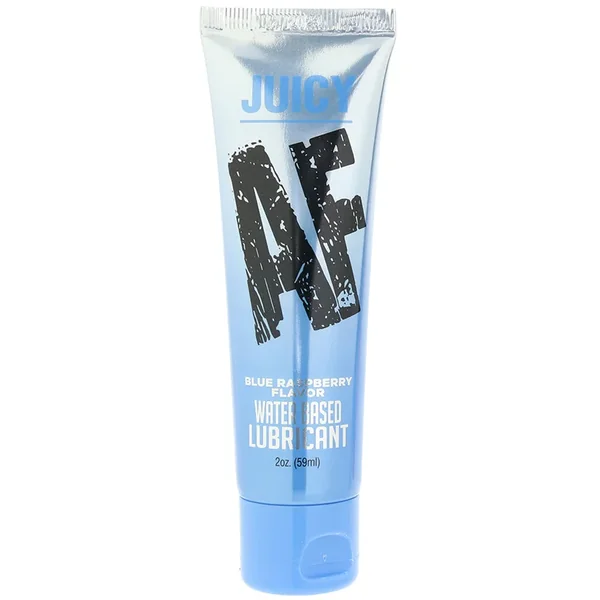 Juicy AF Water Based Gel Lube 2oz/59ml in Blue Raspberry