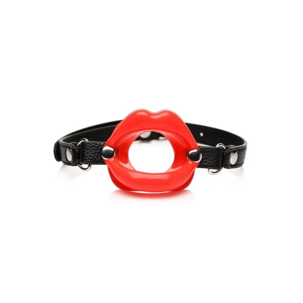 Juicy Lips Silicone Open Mouth Gag – Red