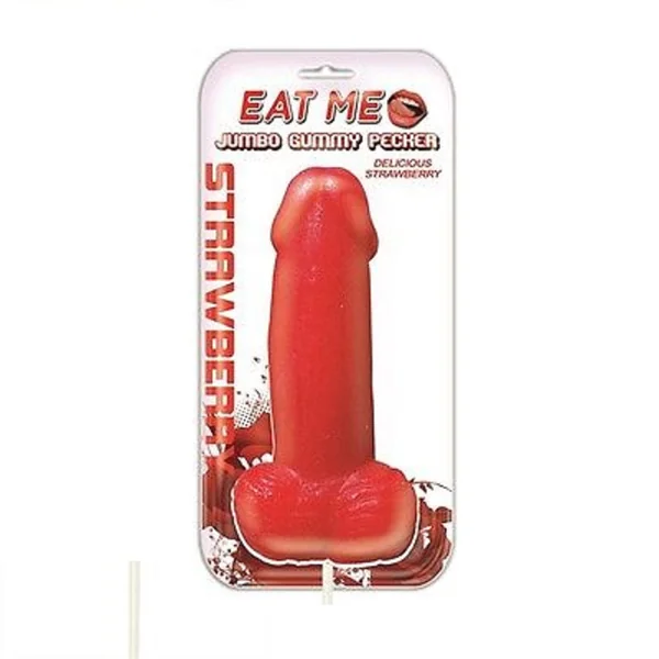 Jumbo Gummy Cock Pop Strawberry