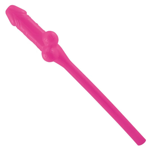Jumbo Pink Pecker Straw