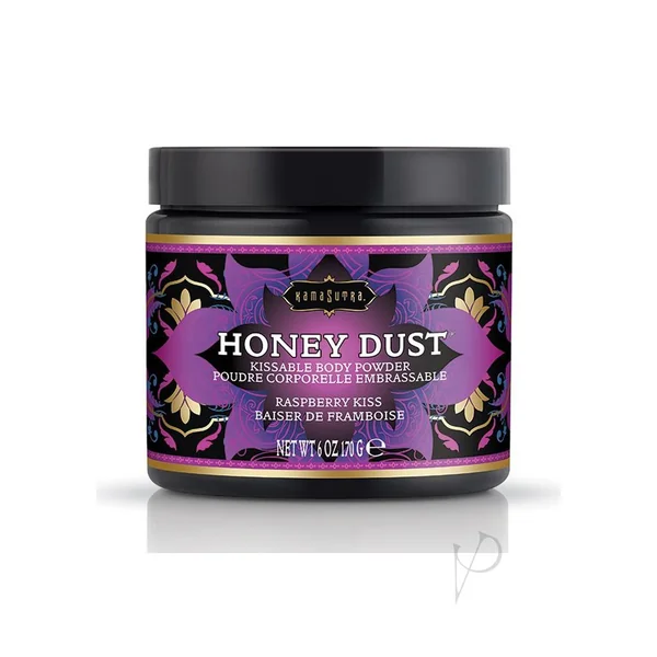 Kama Sutra Honey Dust Kissable Body Powder Raspberry Kiss 6oz