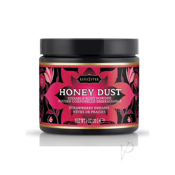 Kama Sutra Honey Dust Kissable Body Powder Strawberry Dreams 6oz