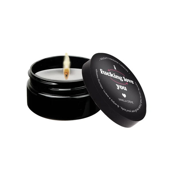 Kama Sutra Mini Massage Candle - 2 oz I Fcking Love You