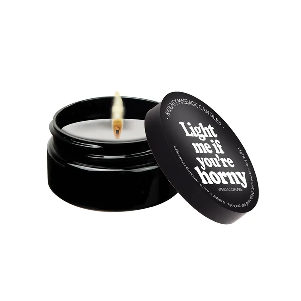 Kama Sutra Mini Massage Candle - 2 oz Light Me if You're Horny