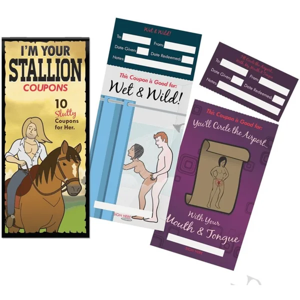 Kheper I’m Your Stallion Coupons Adult Sex Games 10 Count