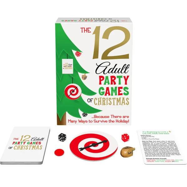 Kheper The 12 Adult Party Games Of Christmas Novelty Gift