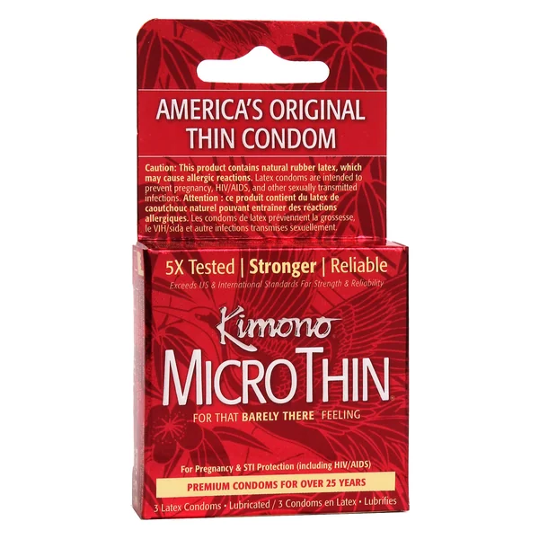 Kimono MicroThin Condom 3PK