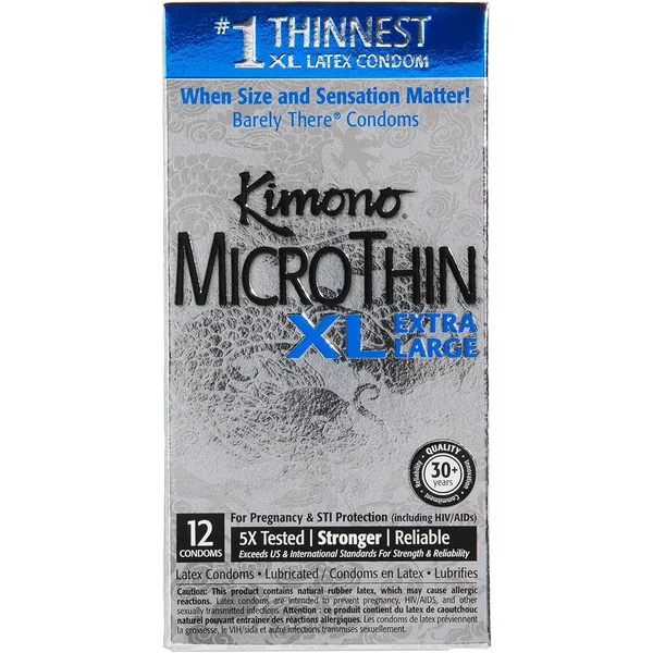 KIMONO MICROTHIN XL 12CT