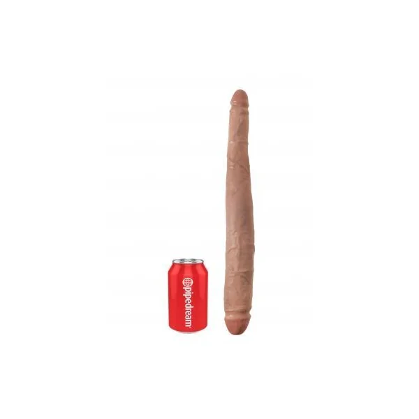 King Cock 16" Tapered Double Dildo – Tan