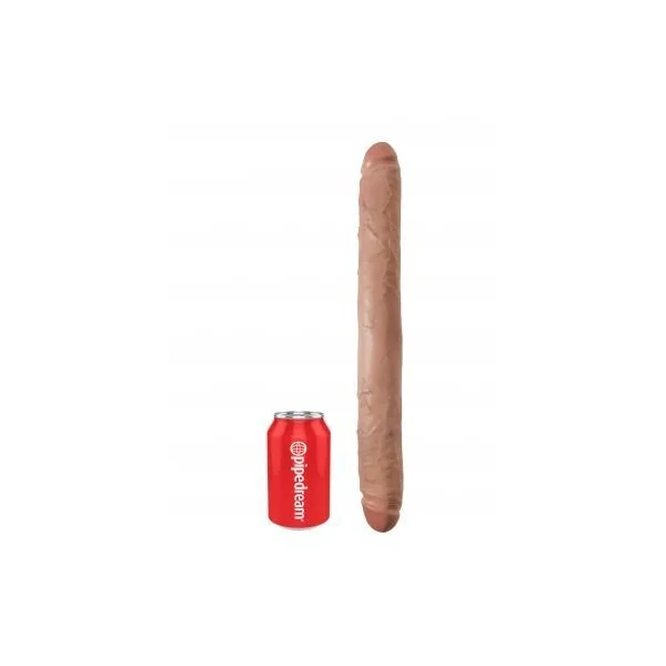 King Cock 16" Thick Double Dildo – Tan