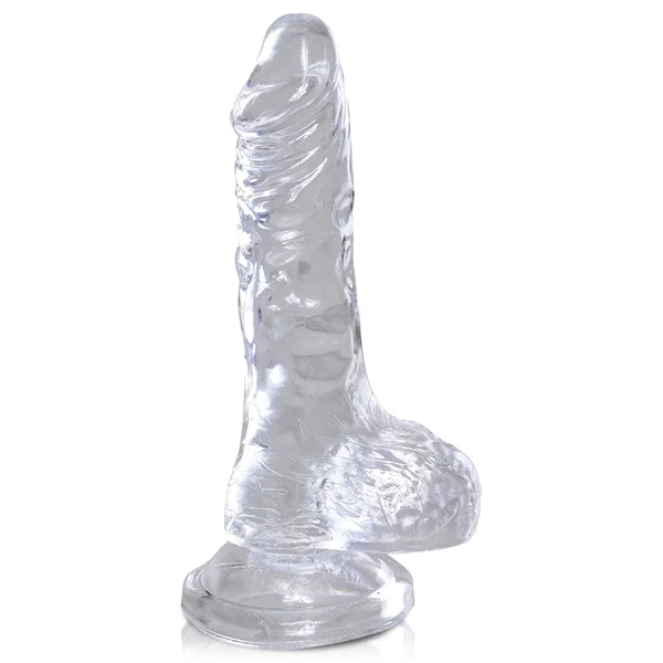 King Cock Clear 4" Cock with Balls