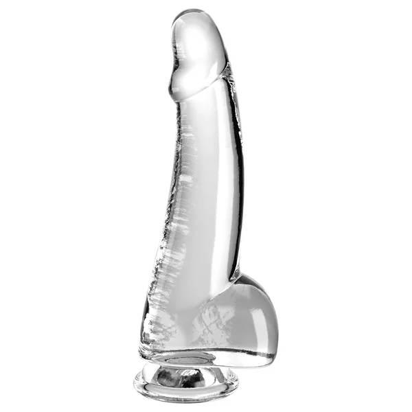King Cock Clear 7.5" Smooth Cock With Balls