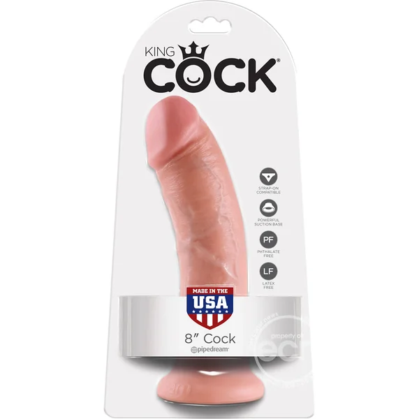 King Cock Dildo 8in - Vanilla