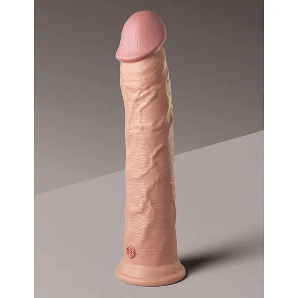 King Cock Elite 11 in. Silicone Realistic Dildo Sex Toy With Suction Cup Beige
