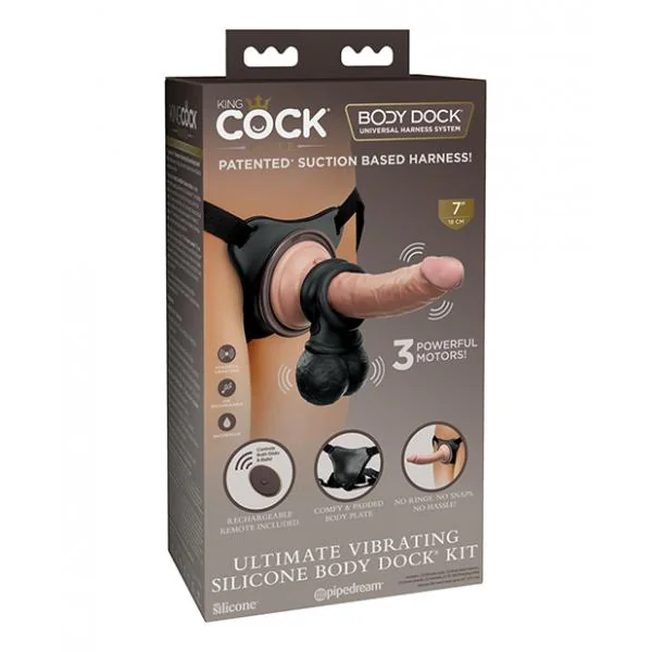 King Cock Elite Ultimate Vibrating Body Dock Kit