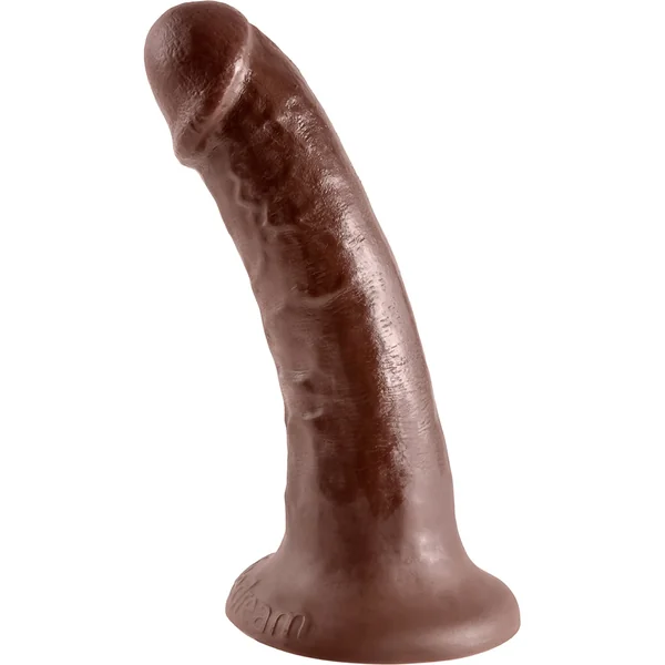 King Cock Realistic Dildo Waterproof Brown 6 Inch