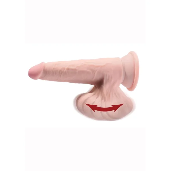 King Cock Triple Density Cock With Swinging Balls 9in – Vanilla