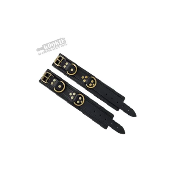 Kookie – Brass Leather Wrist Restraints